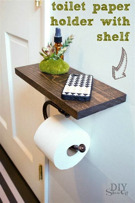 A diy toilet paper holder is often considered usual bathroom stuff and mostly there is no discussion on it. Space-Saving DIY Bathroom Storage Ideas