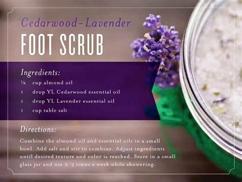 And essential oils can too if you're not careful. Foot scrub with Young Living Essential Oils Lavender and ...