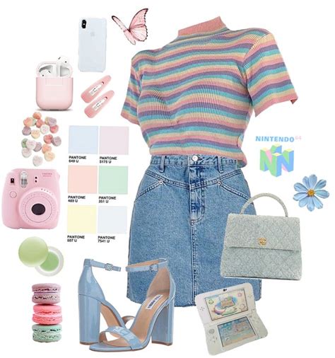 Subtle Pastels Outfit Shoplook Muted Pastels Outfit Style