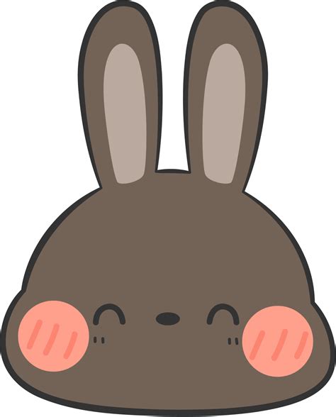 Cute Rabbit Head Cartoon Element 10792496 Png