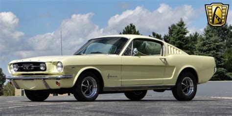 1966 Ford Mustang Fastback 80190 Miles Springtime Yellow Coupe 289 Cid