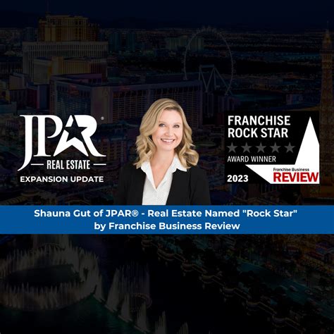 Shauna Gut Of Jpar® Real Estate Named Rock Star By Franchise Business Review