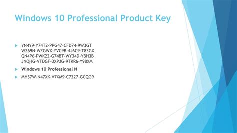 Ppt Windows 10 Professional Product Key Free Powerpoint Presentation