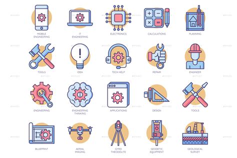 Engineering Icons By Krafted Graphicriver