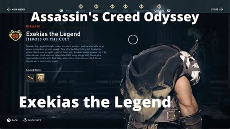 Assassin S Creed Odyssey Exekias The Legend Sage Of The Heroes Of The