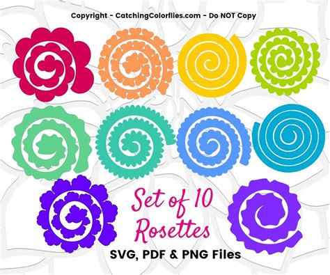 Free Free 341 Svg Rolled Paper Flower Template SVG PNG EPS DXF File