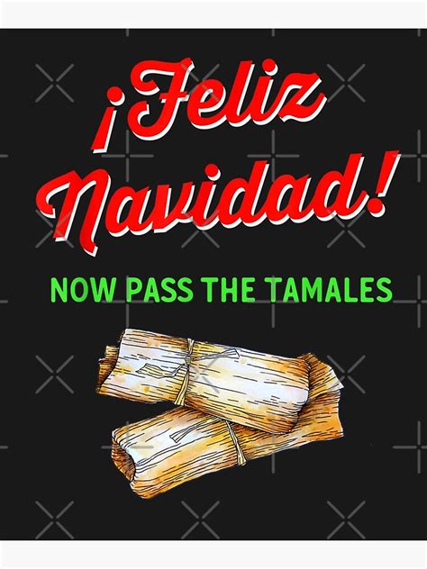 Feliz Navidad Tamales Funny Christmas Holiday Canvas Print For Sale