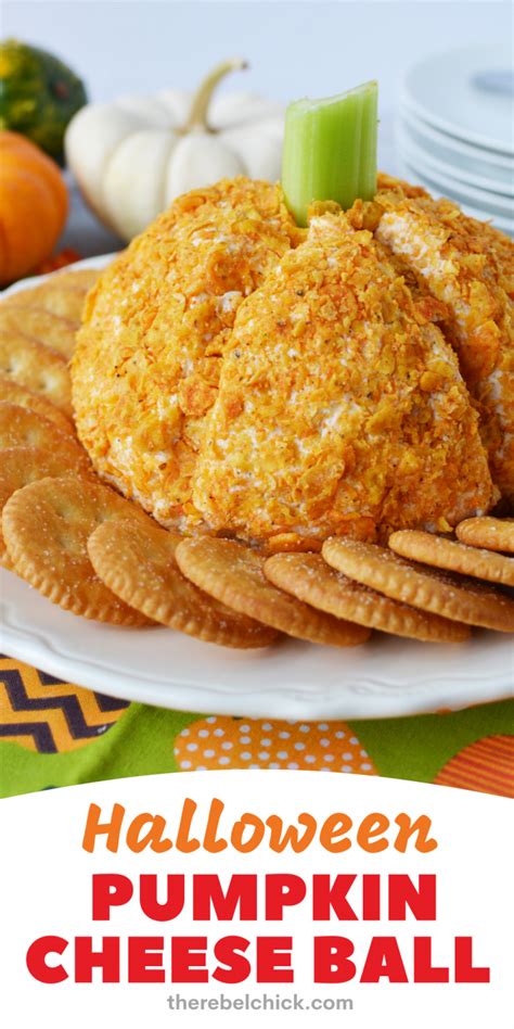 Pumpkin Cheese Ball Appetizer Recipe The Rebel Chick