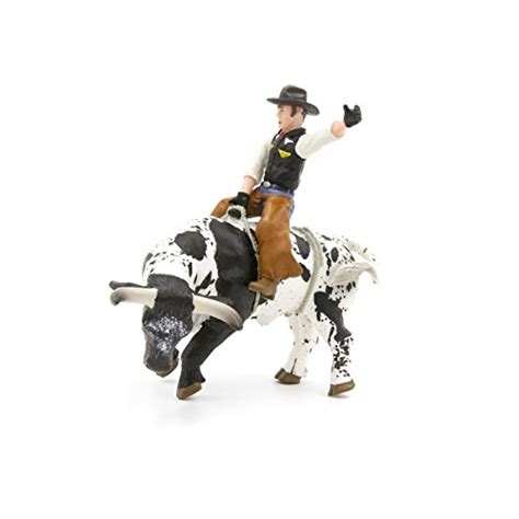 Rodeo Toys Playset 2 Bucking Bulls And Riders Bull Riding Toys