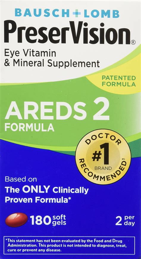 Preservision Areds 2 Vitamin And Mineral Supplement 180 Softgels