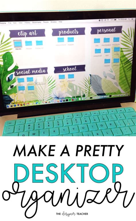 Make A Pretty Desktop Organizer — The Designer Teacher In 2020