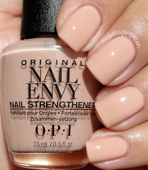KellieGonzo OPI Nail Envy Strength In Color Collection Swatches Review