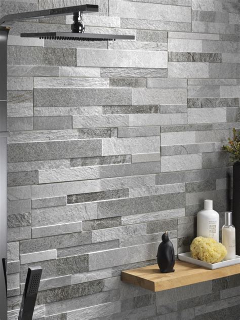 Grey Slate Split Face Tiles Bathroom Wall Tiles Porcelain Kitchen