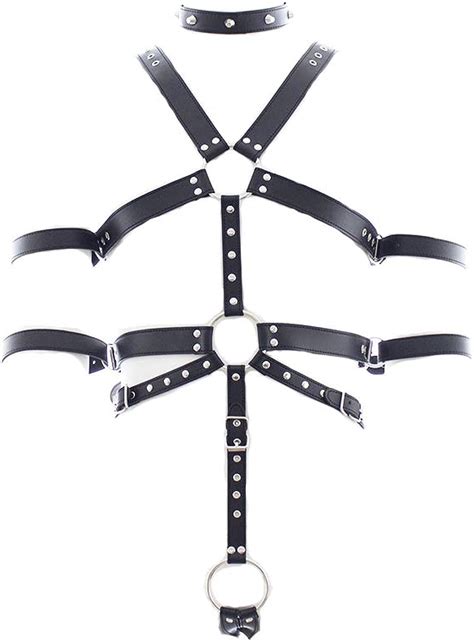 buy sexy men bdsm bondage underwears black pu leather strap harness belt lingerie slave body