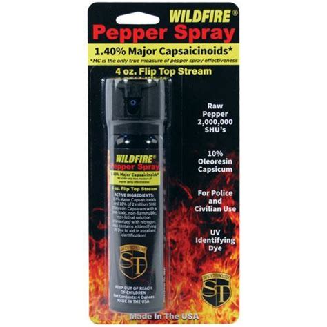 Wildfire Pepper Spray Flip Top 4 Oz 14 Mc Guardian Self Defense