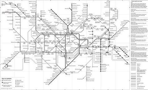 A Black And White Version Of Londons Tube Map Possible Inspiration