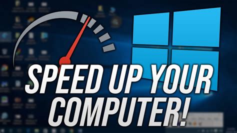 How To Make Your Computer Faster And Speed Up Your Windows Pc In Youtube