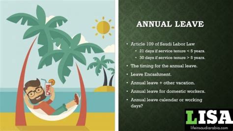 10 Types Of Vacationleaves In Saudi Labor Law Life In Saudi Arabia