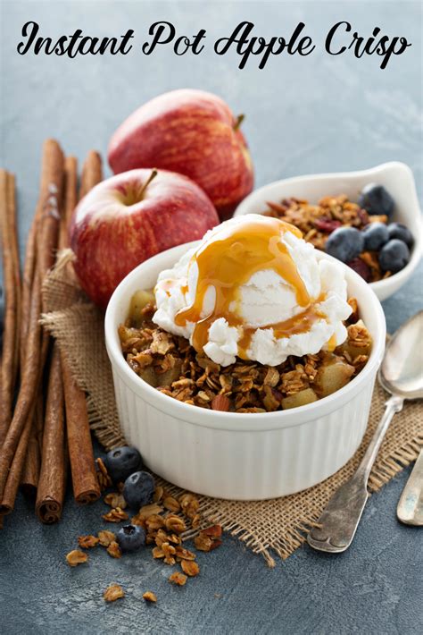 This instant pot apple crisp made with organic granola is quick and delicious! Super Easy Instant Pot Apple Crisp - Instant Pot Cooking ...