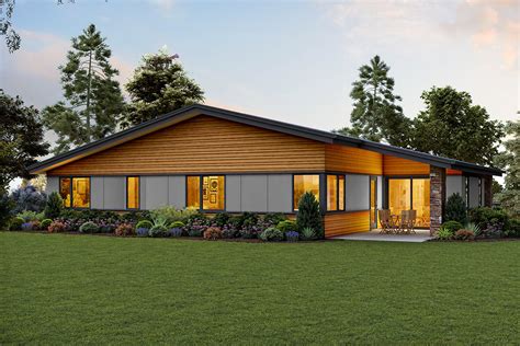 Modern Home Plan For An Up Sloping Lot 69746am Architectural