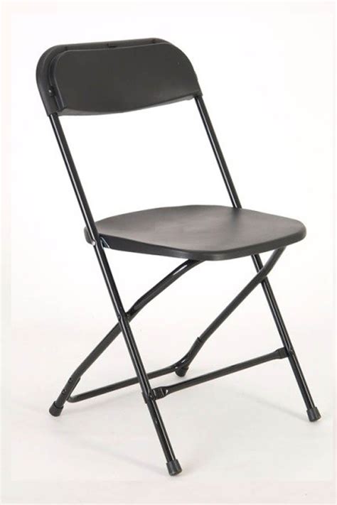 Economy Folding Chair Black Frame Black Shell 2 