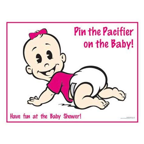 Pin The Pacifier On The Baby Game
