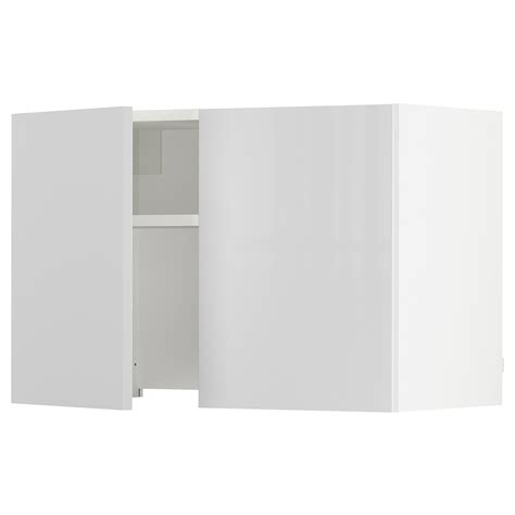 SEKTION Armoire murale av hotte intégrée - blanc/Ringhult blanc - IKEA