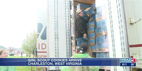 girl scout cookies arrive
