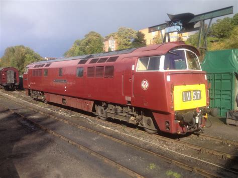 Class 52 Western In Red Abandoned Train British Rail Diesel Locomotive