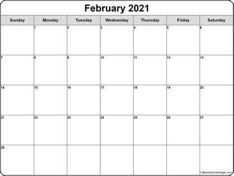 Free printable 2021 calendar in word format. February 2021 calendar | free printable calendar templates