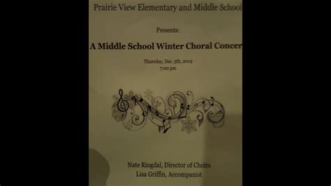 120519 Gaby 6th Grade Winter Choir Concert Youtube