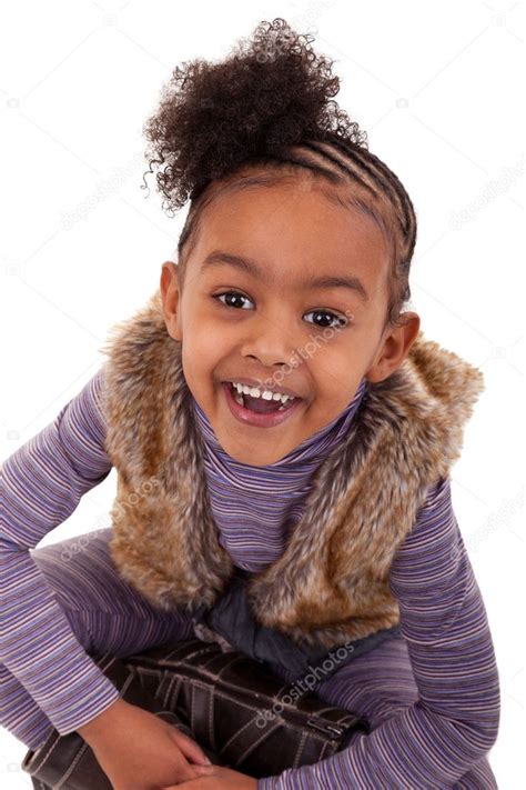 Topping sweet young girls solo pictures (pages: Cute black girl smiling — Stock Photo © sam741002 #5146048
