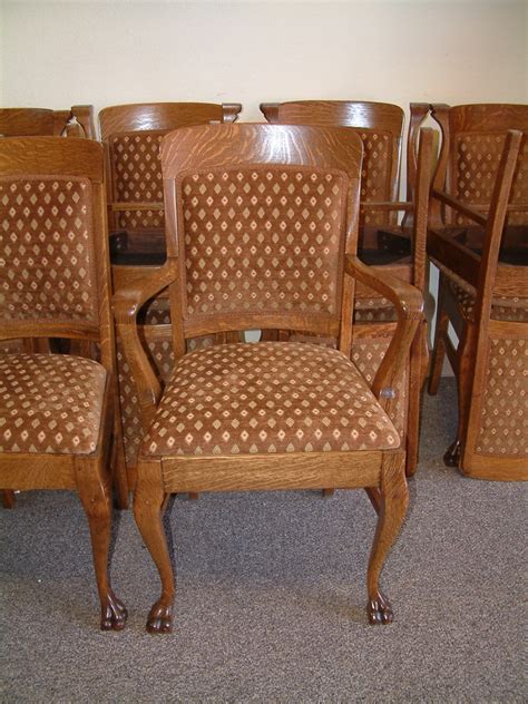 Free shipping on selected items. 10 Oak Clawfoot Dining Chairs - Salado Creek Antiques