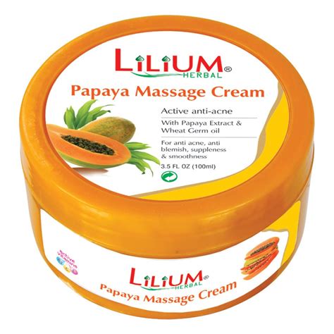 Lilium Papaya Massage Cream 100ml Beauty