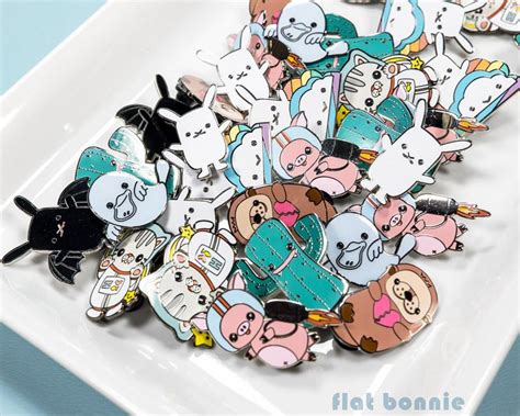 Maybe you would like to learn more about one of these? Kawaii enamel pins - Cute animal hard enamel pin ...