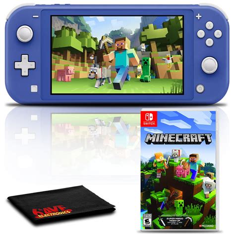 Nintendo Switch Lite (Blue) Gaming Console Bundle with Minecraft ...