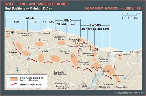 Normandy Landings Map