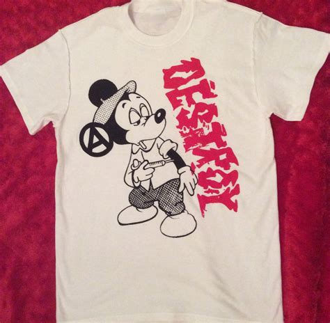 Mickey Drug Fix Destroy T Shirt Seditionaries Cartoon Punk Tee Sm Me