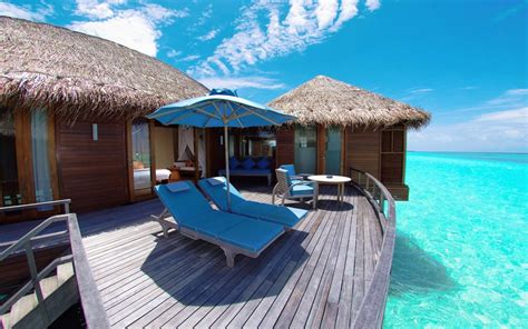 Water Bungalows In Maldives Resort Phone Wallpapers