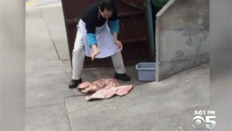 Video Shows San Francisco Restaurant Worker Tenderizing Meat On