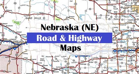 Nebraska Ne Road And Highway Map Free