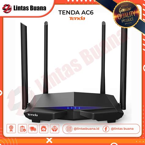 Jual Tenda Ac6 Wireless Router Ac1200 Smart Dual Band Wifi Router