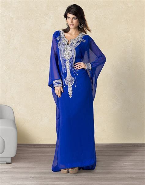 Dubai Kaftan In Royal Blue Muslim Women Fashion Womens Maxi Dresses Arab Fashion