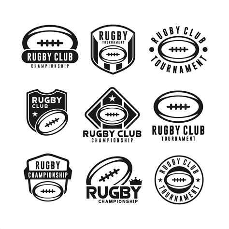 Badge Rugby Club Logos Collection 5287619 Vector Art At Vecteezy