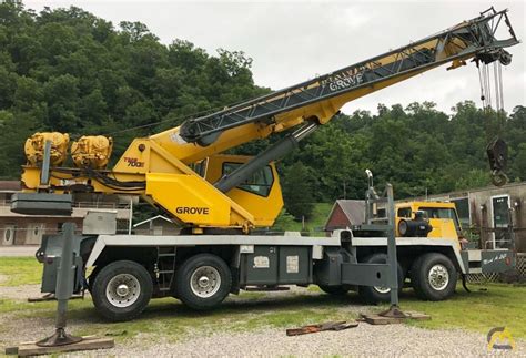 Grove Tms760 60 Ton Conventional Truck Crane For Sale Hoists And Material