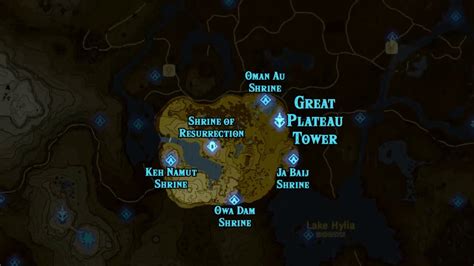 Zelda Breath Of The Wild All Shrines Location Map Alleymaz