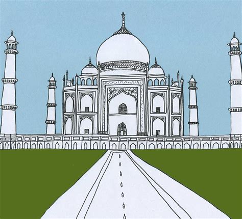 How To Draw The Taj Mahal