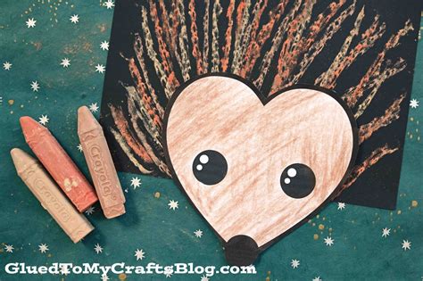 Paper And Chalk Art Hedgehog