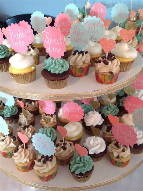 Mint Coral And Gold Shower Cupcakes Shower Cupcakes Mint Coral Gold