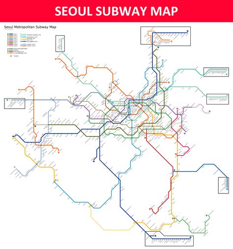 Seoul Subway Map Lines Stations And Interchanges